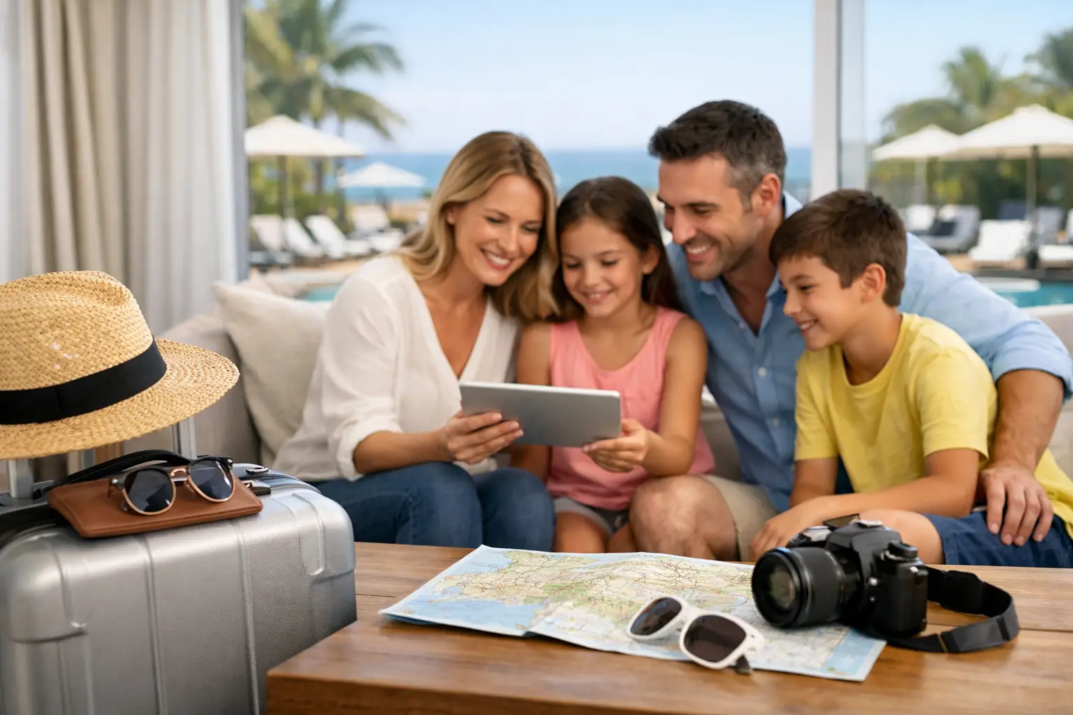 Como planejar viagem familiar sem abrir mão do conforto